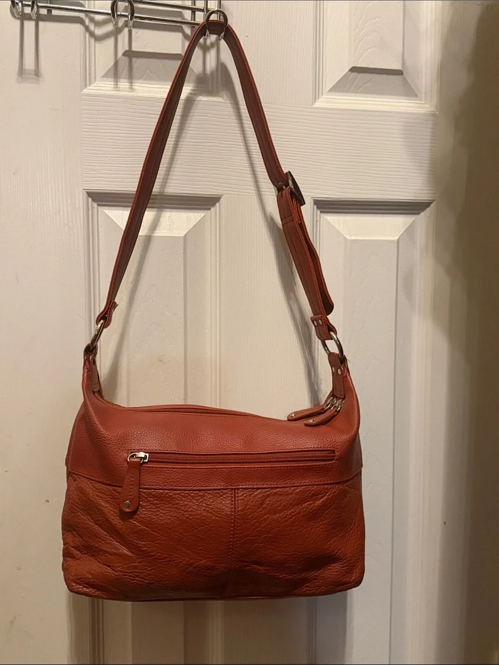 Stone & Co. Gorgeous Caramel Pebble Finish Leather Hobo Shoulder Bag. Like New.